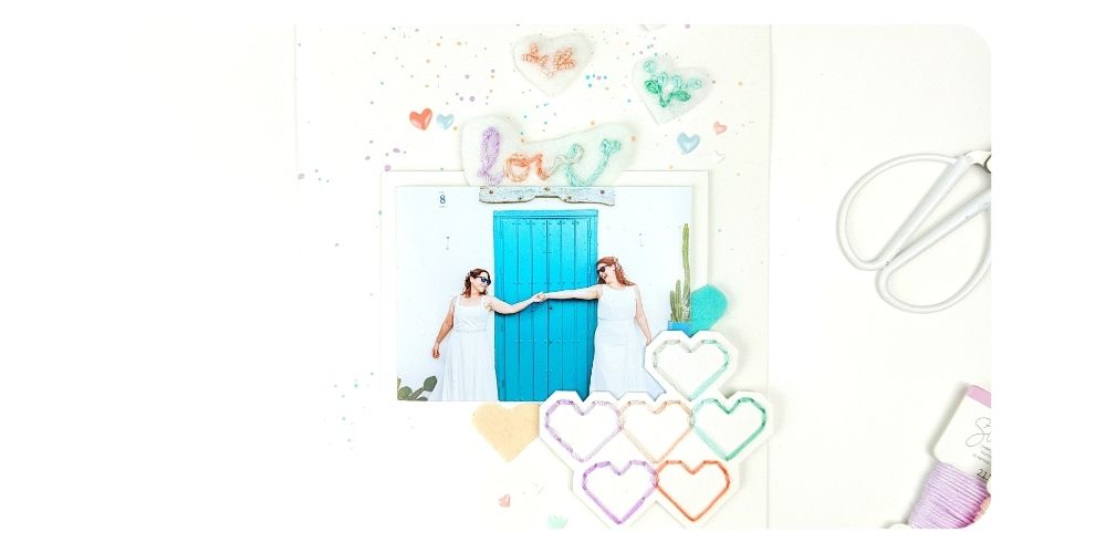 LO Love DyeCuts bordado en fieltro